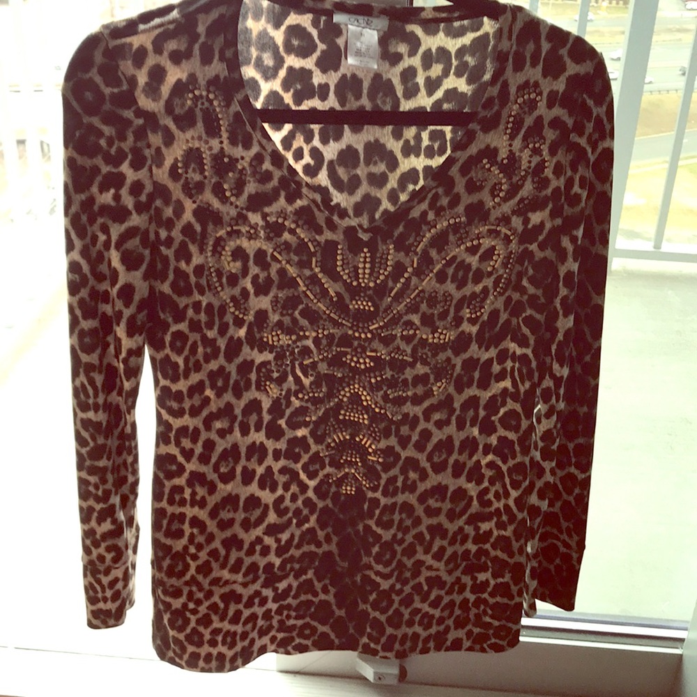 Cache leopard top